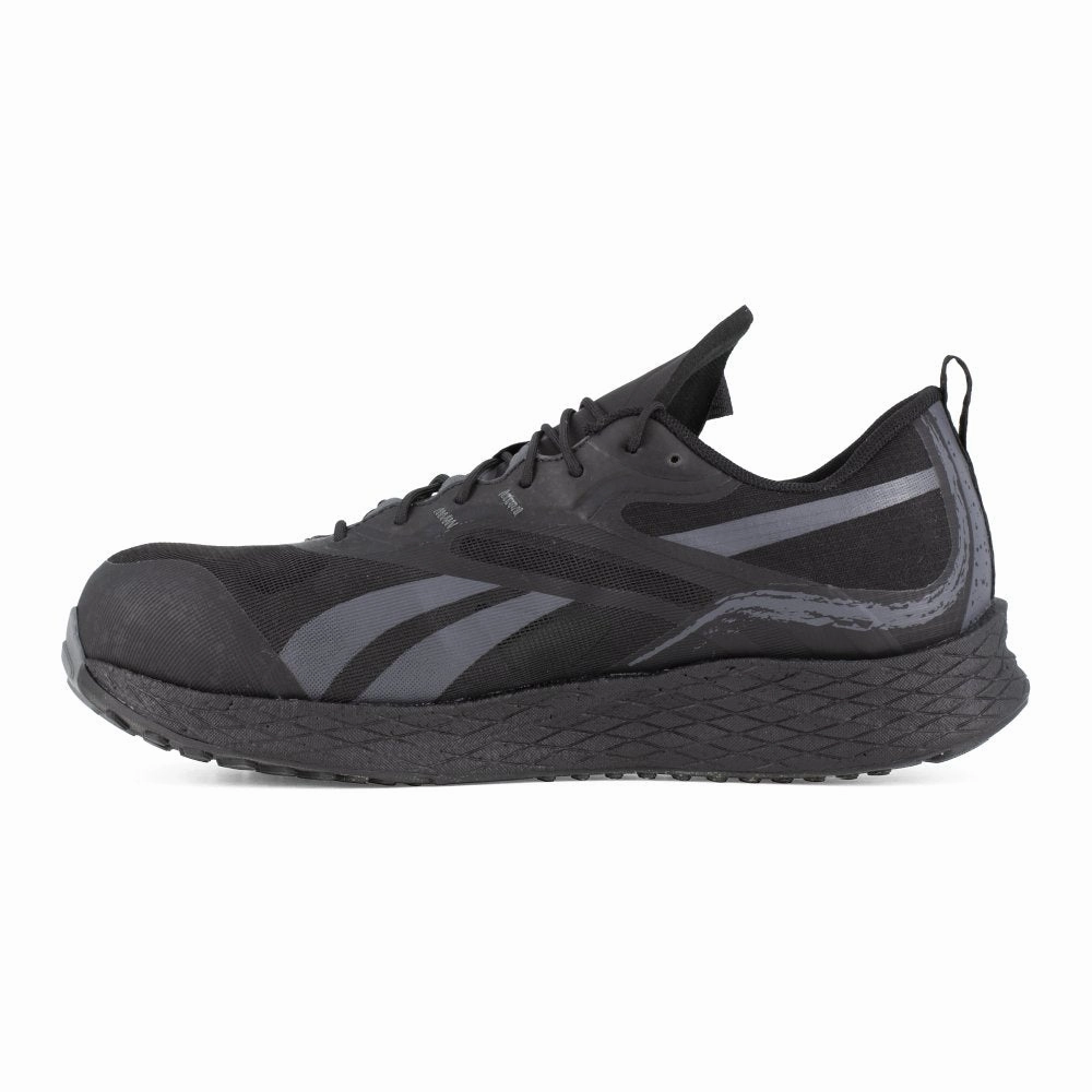 Reebok Floatride Energy 3 Adventure Athletic Work Shoe Men's Composite Toe Rb3490 In Black Rock Guard Plate energy return sneakers