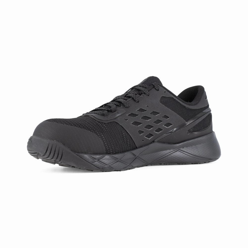 dual use trail shoes Stabilizing Outrigger Reebok Nanoflex Tr Athletic Work Shoe Men's Composite Toe Rb3315 In Black