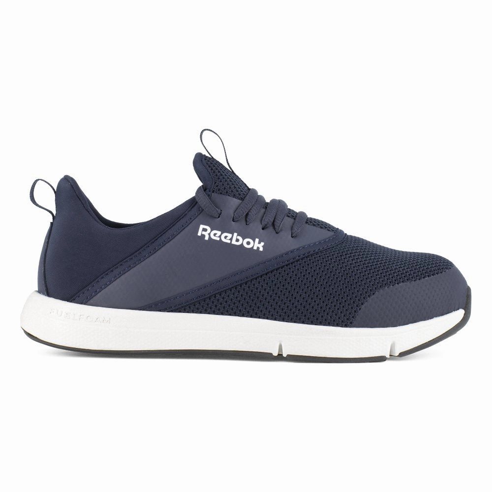 Safety Liner Gear Industrial Footwear Reebok Women's Daystart Casual Work Shoe Steel Toe Rb372 In Navy