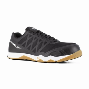All Weather Guard Shoes Reebok Women's Speed Tr Athletic Work Shoe Composite Toe Rb450 In Black And Gum