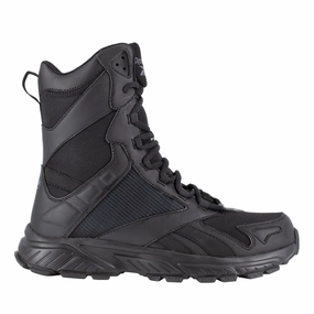 trail exploration sneakers cushioned comfort trail shoes Reebok Work Hyperium Tactical RB6655 Men's 8" Trail Running Tactical Boot in Black