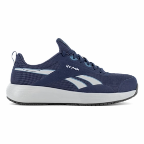 Reebok Work Lite Plus 4 Work RB5104 Men's Athletic Work Shoe in Navy and Gray mountain sports shoes