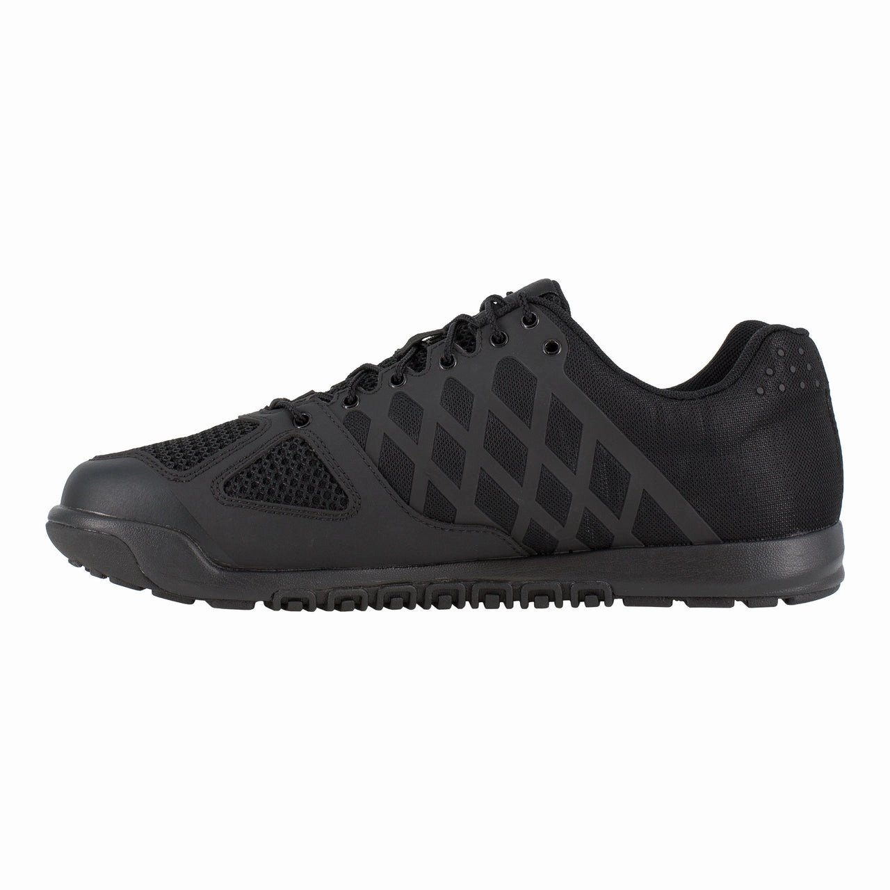 Reebok Work Nano Tactical RB7100 Men's Tactical Trainer in Black Odor Resistant Fabric