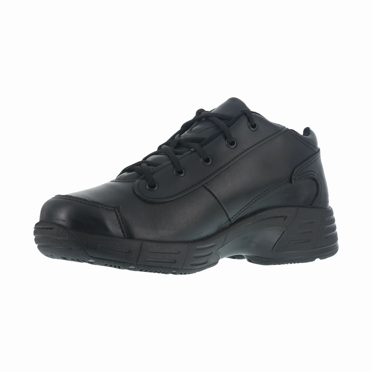 Reebok Work Postal TCT CP8300 Men's Athletic Postal Mid-Cut Boot In Black Comfortable Footbed Rugged Design