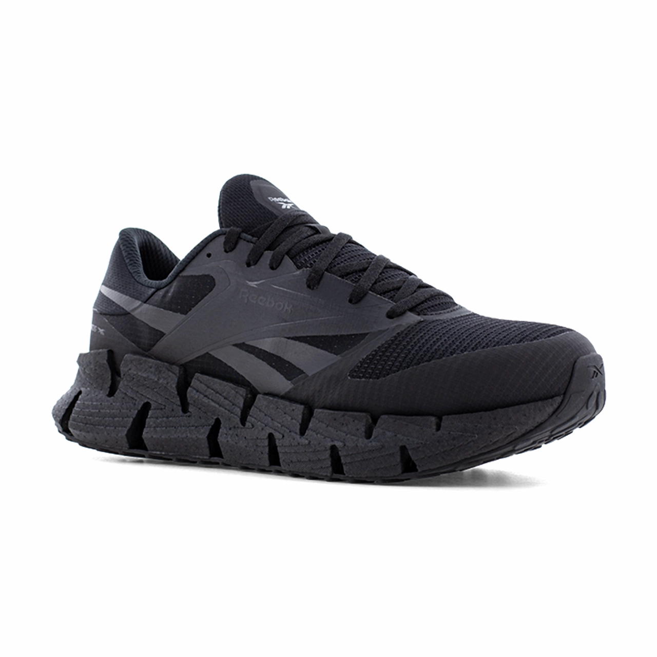 Reebok Work Women's FloatZig Work RB303 Athletic Shoe in Black Rugged Force Footwear Heavy Duty Boot Design