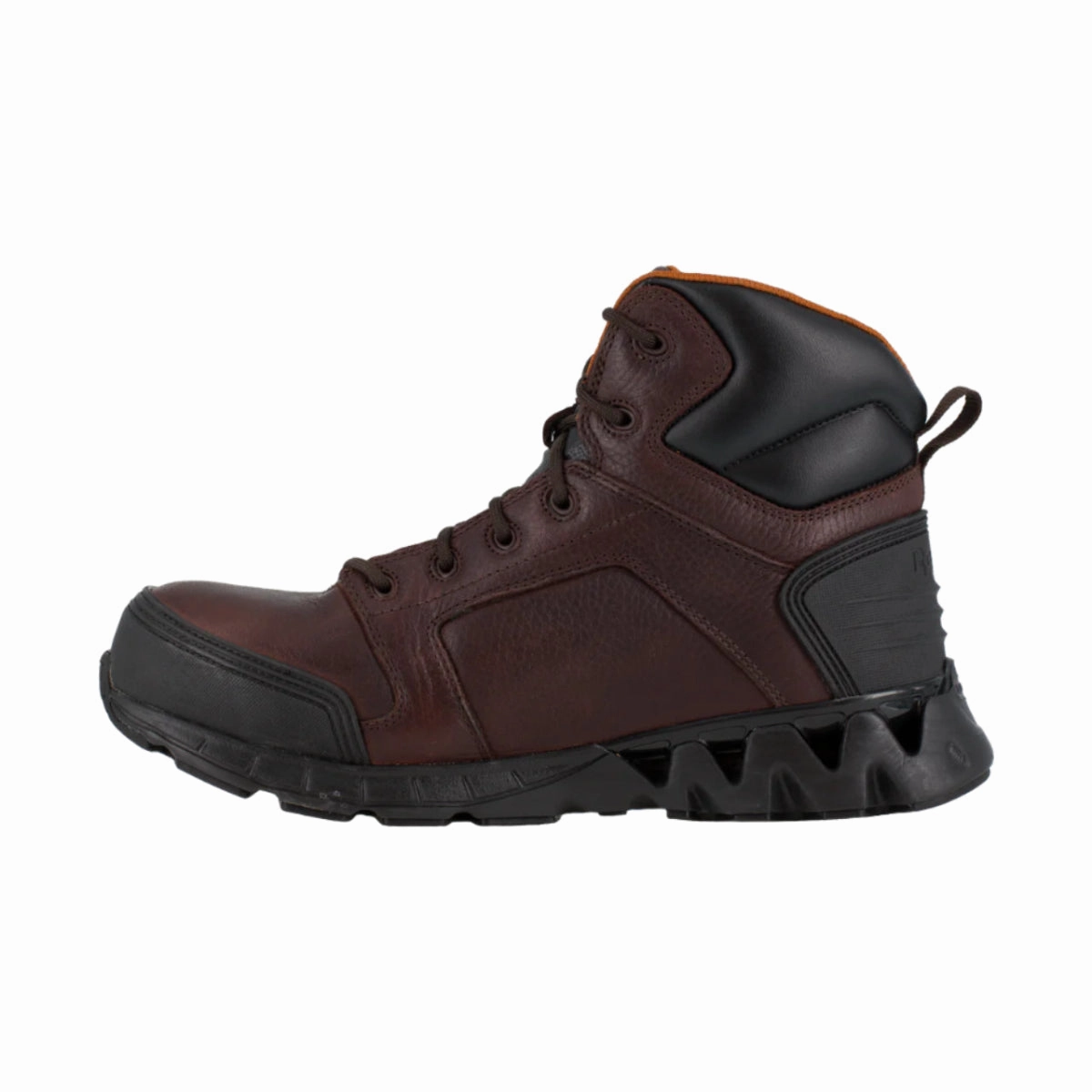 Reebok Zigkick 6" Athletic Work Boot Men's Composite Toe Rb7005 In Dark Brown wild path trail sneakers