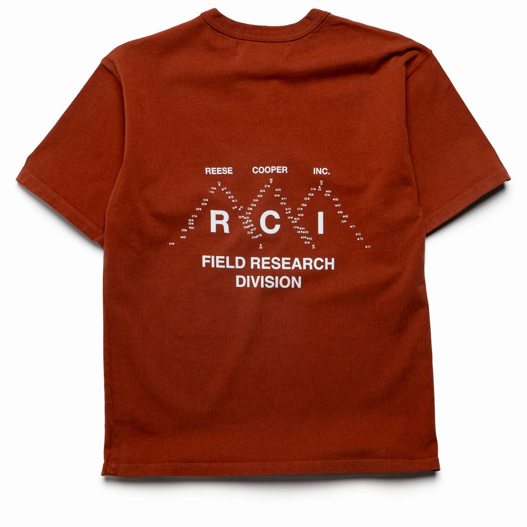 outdoor mode EcoCertifiedTextile Reese Cooper Field Research Tee - Burnt Orange
