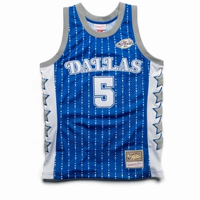 Politics x Mitchell & Ness Dallas Mavericks Jersey - Blue Weather Guard Tech Edge
