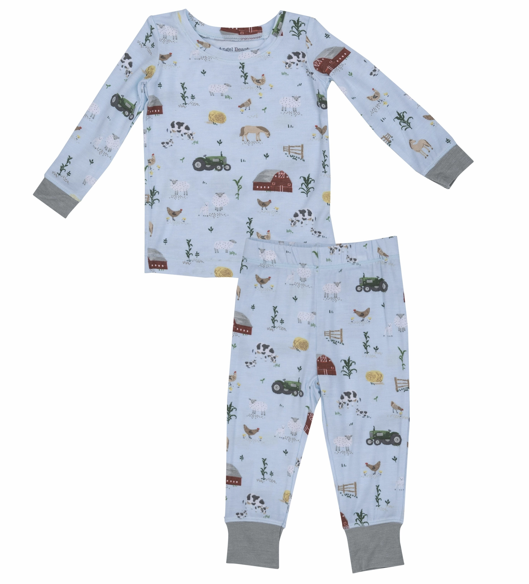 Big Red Barn Blue L/S Loungewear Set Lightweight clothing BreathableLining