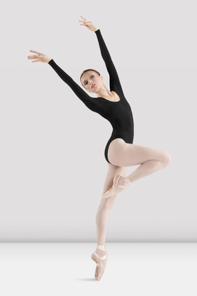 Solid colors Flatlock stitching Ladies Premier Long Sleeve Leotard