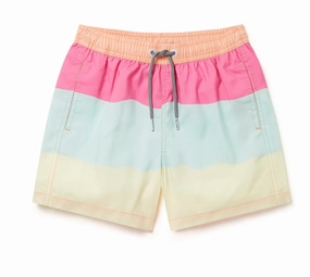 Ethical Mode FlatlockSeaming Refresher Stripe Kids Swim Shorts