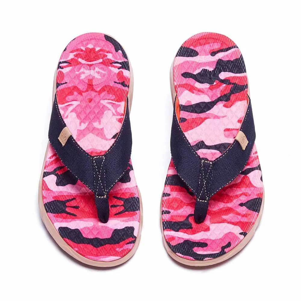 Lightweight Outsole Active Mode Pink Cherry Women Majorca Flip Flops