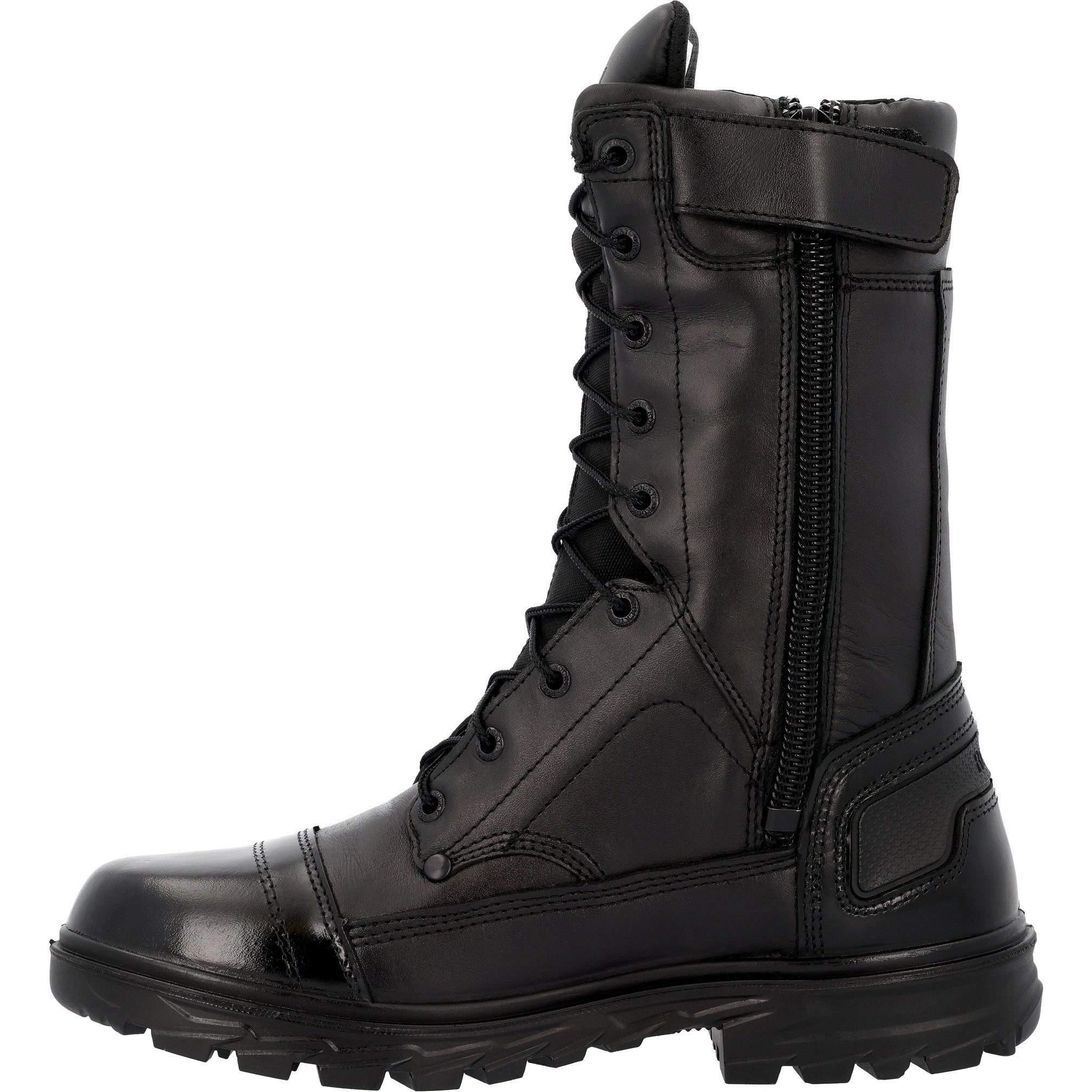 Rocky Jump Boot Pro 10?? Soft Toe Public Service Boot Rkd0121 In Black Cowboy Fan