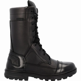 Energy Return Technology Rocky Jump Boot Pro 10?? Soft Toe Public Service Boot Rkd0121 In Black