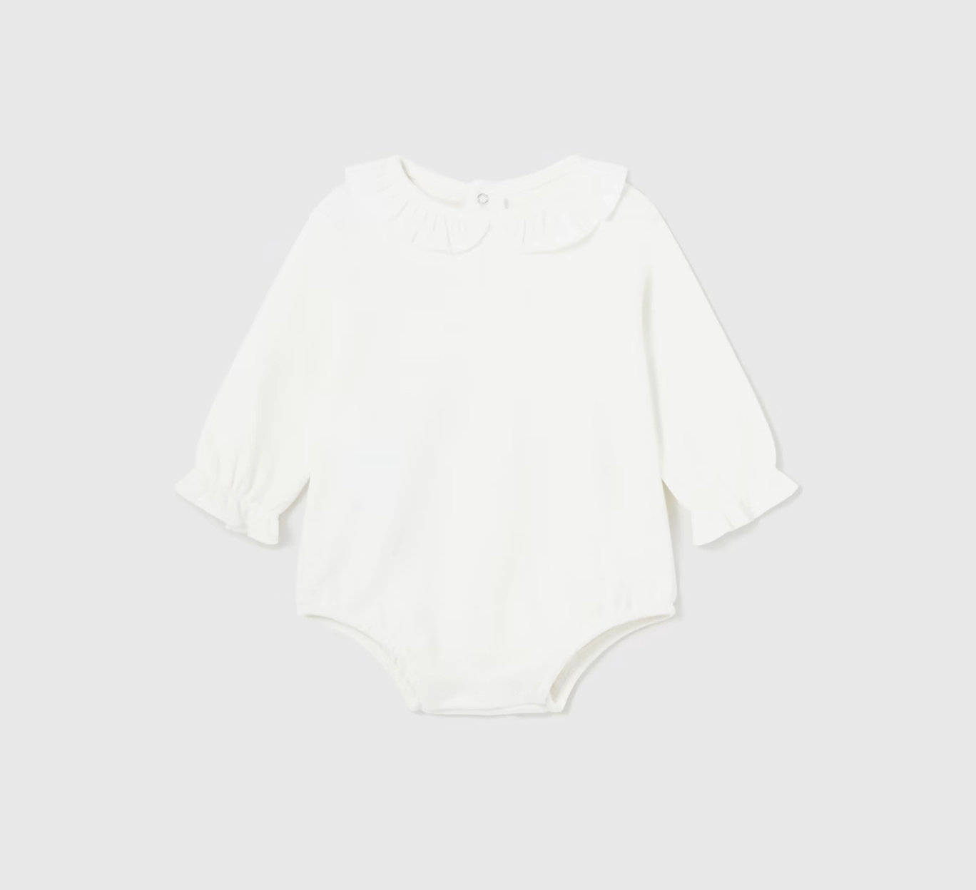 Ruffled Bodysuit | White HighVisibility