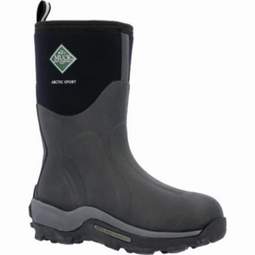 Muck Arctic Grip Men??s Sport Mid Boots Asm000a In Black Odor Resistant