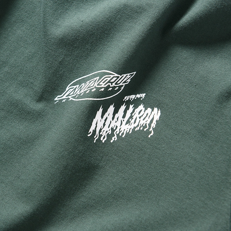 City Casual Malbon Golf x Santa Cruz Bermuda Slasher Tee - Green