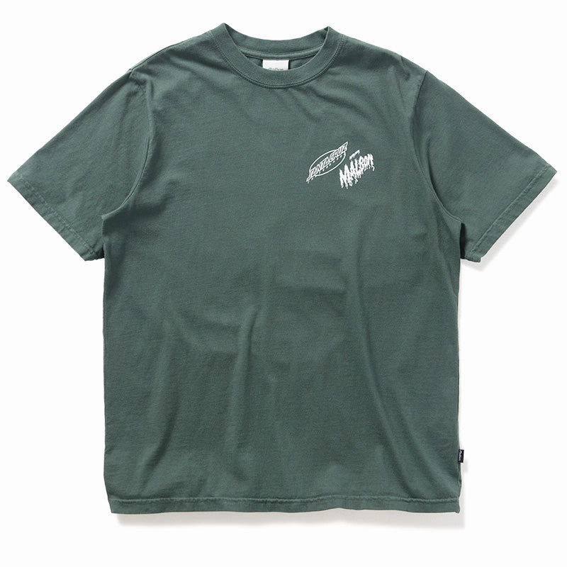 Campus Vibe Comfy Wear Malbon Golf x Santa Cruz Bermuda Slasher Tee - Green