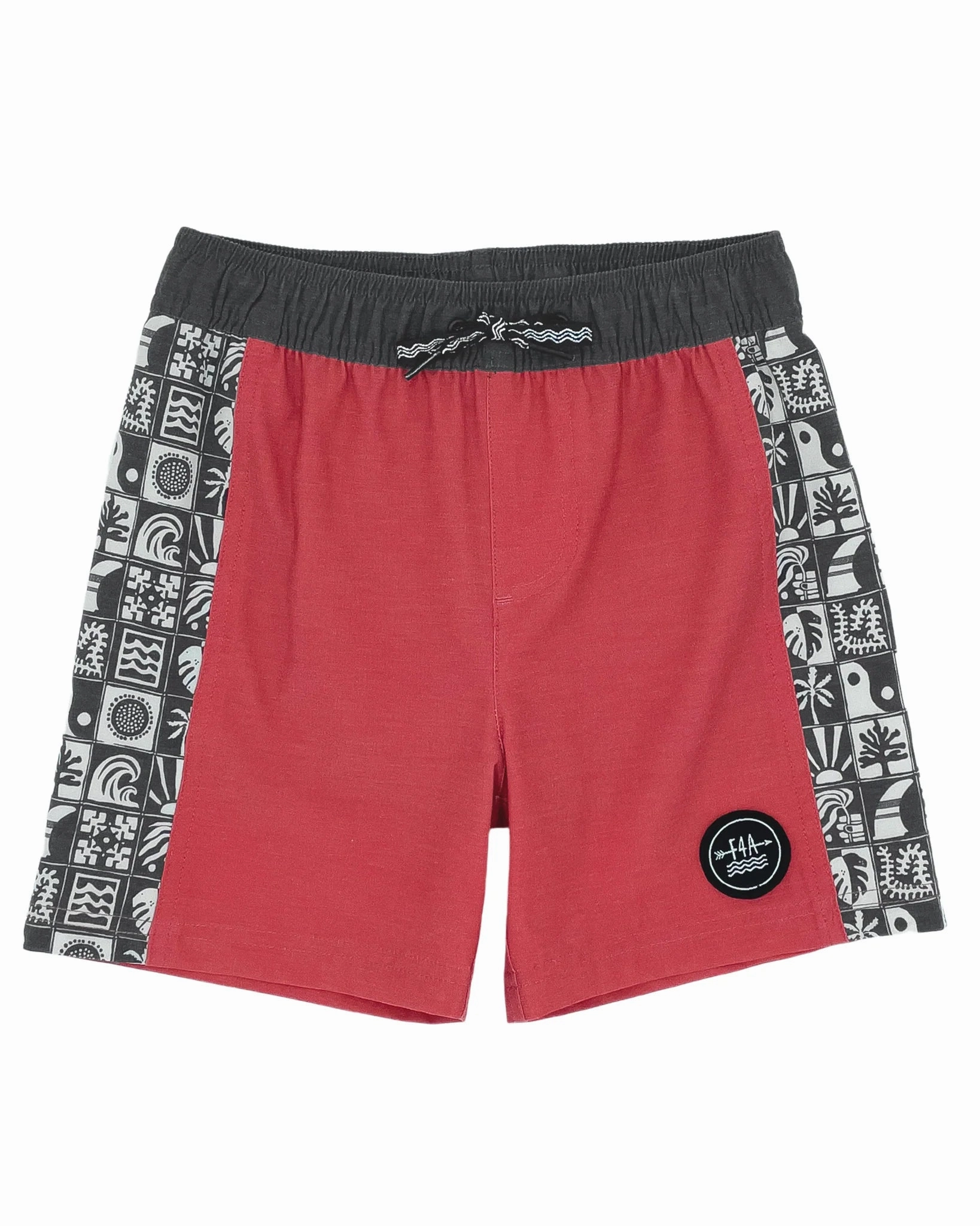 World Tone Cozy Fashion Beach Tile Volley Trunk | Chili Pepper