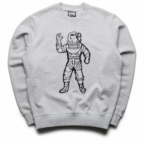 Billionaire Boys Club Astronaut Crew Sweatshirt - Heather Grey Warm Layers Minimal Mood