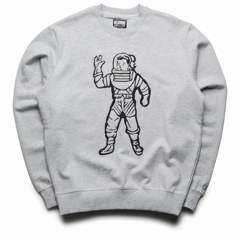 Billionaire Boys Club Astronaut Crew Sweatshirt - Heather Grey Warm Layers Minimal Mood