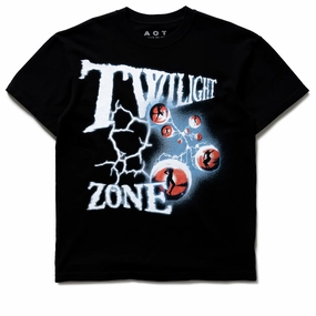 Always On Tour Twilight Zone Tee - Black Warm Sweater Neat Edge