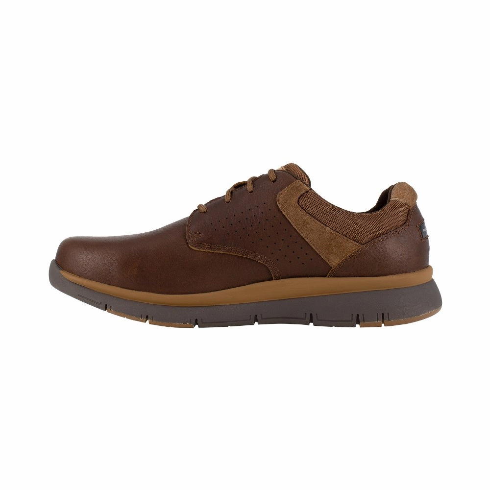 Reinforced Structure Rockport Men's Work Oxford Shoe Steel Toe Primetime Casuals Rk5700 In Brown