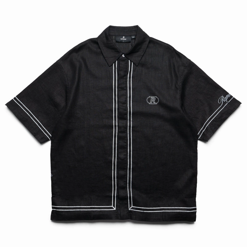 Represent Border Shirt - Jet Black Zoom Proper Sporty Dress