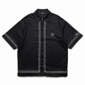 Represent Border Shirt - Jet Black Zoom Proper Sporty Dress