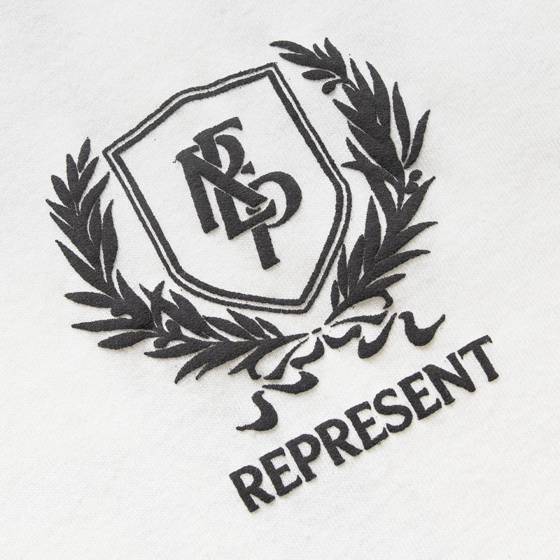 Ship Glow Represent Crest Tee - Flat White