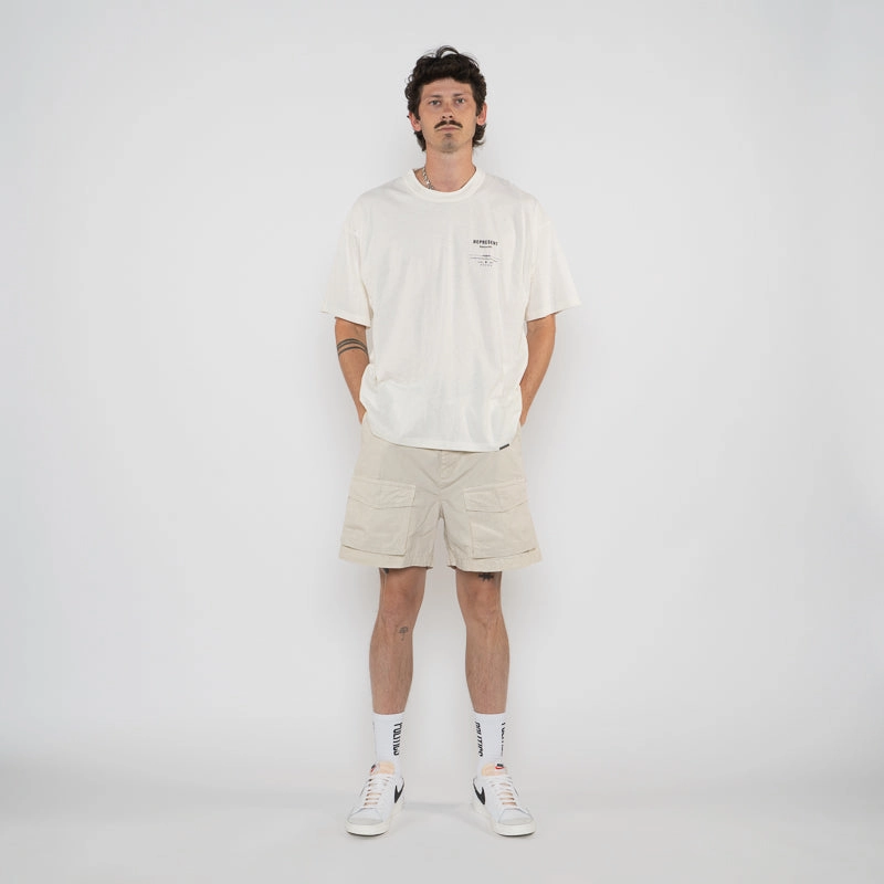 Represent Front Pocket Cargo Short - Champagne Comfortable fit