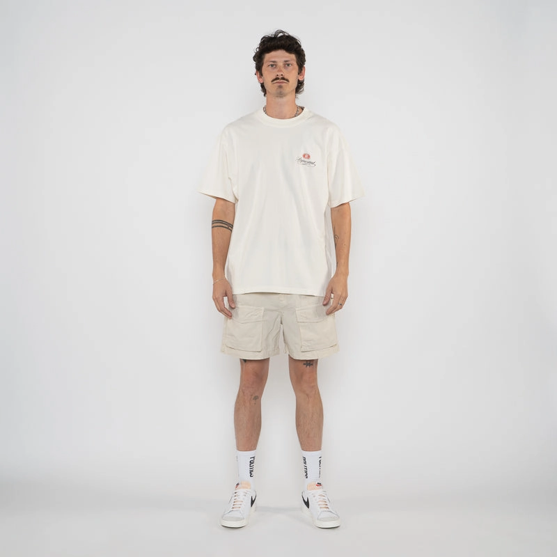 Represent Grand Vintage Hand Drawn Tee - Aged White Comfortable