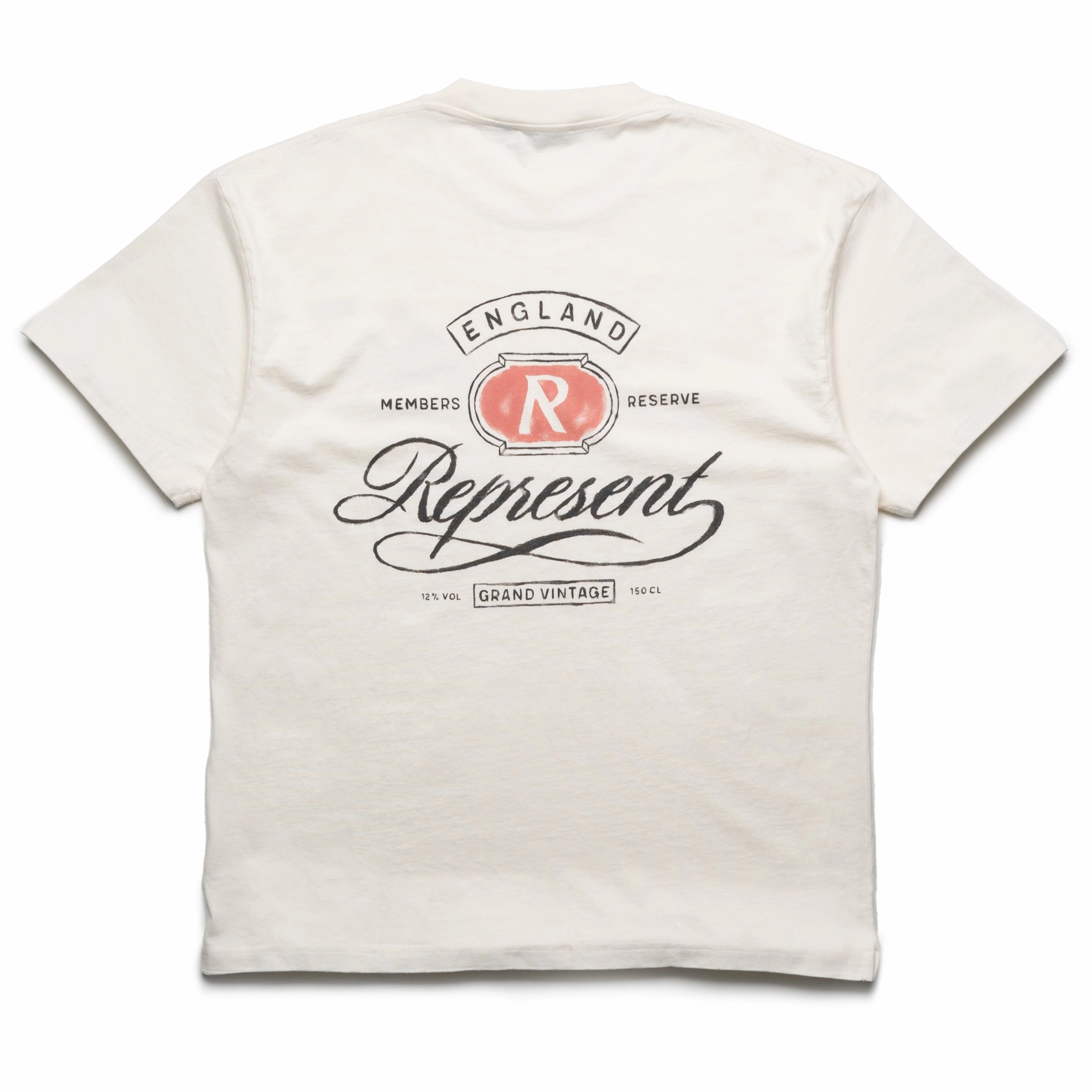 Represent Grand Vintage Hand Drawn Tee - Aged White Non-toxic Essential Piece