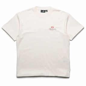 Sleek Fit Represent Grand Vintage Hand Drawn Tee - Aged White