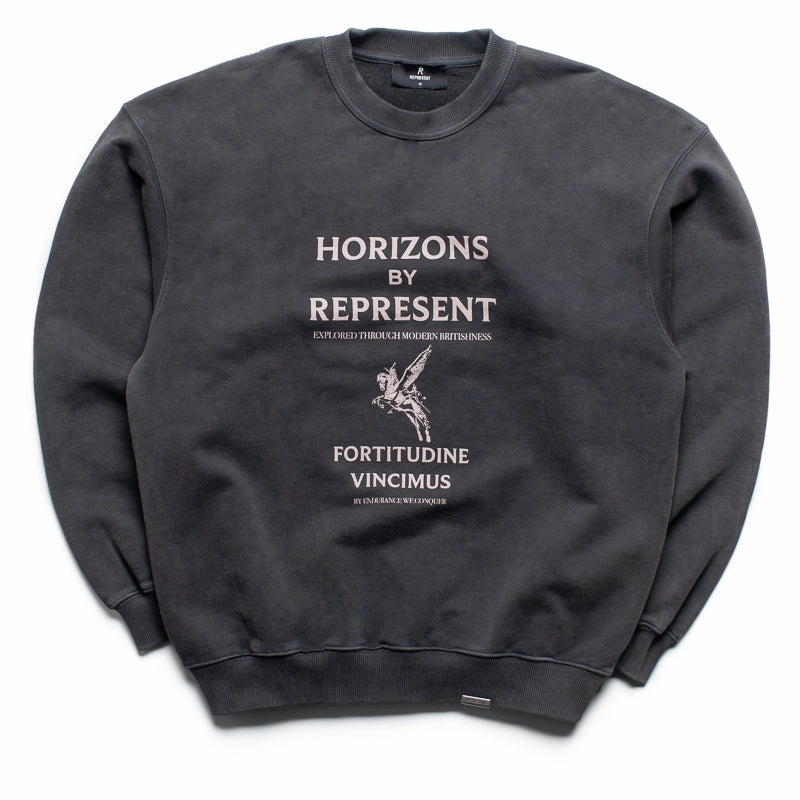 WrinkleFree Material Represent Horizons Sweater - Aged Black