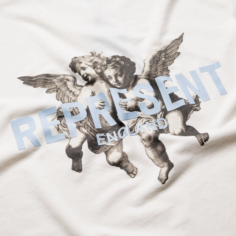Represent Legacy Cherubs Tee - Flat White SnagFree Fabric Screen Core