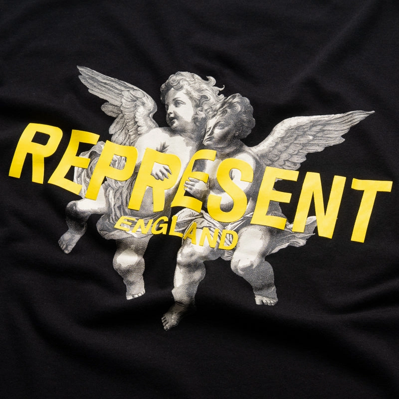 Represent Legacy Cherubs Tee - Jet Black Design Soul Virtual Fit