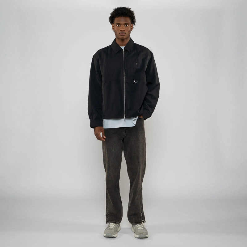 Represent Nylon Overshirt - Jet Black Grace Ease Effortless Style