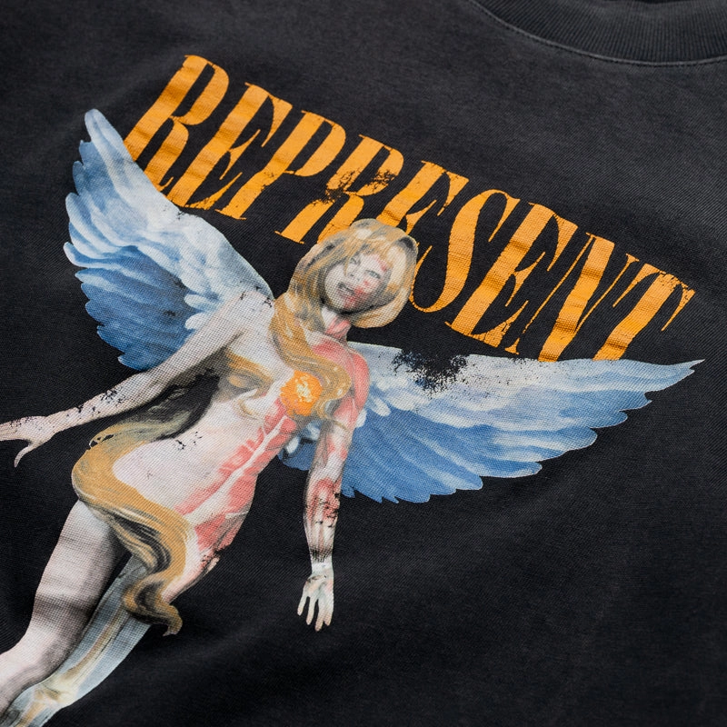 Represent Reborn L/S Tee - Aged Black Winter Style Stretchable Waistband