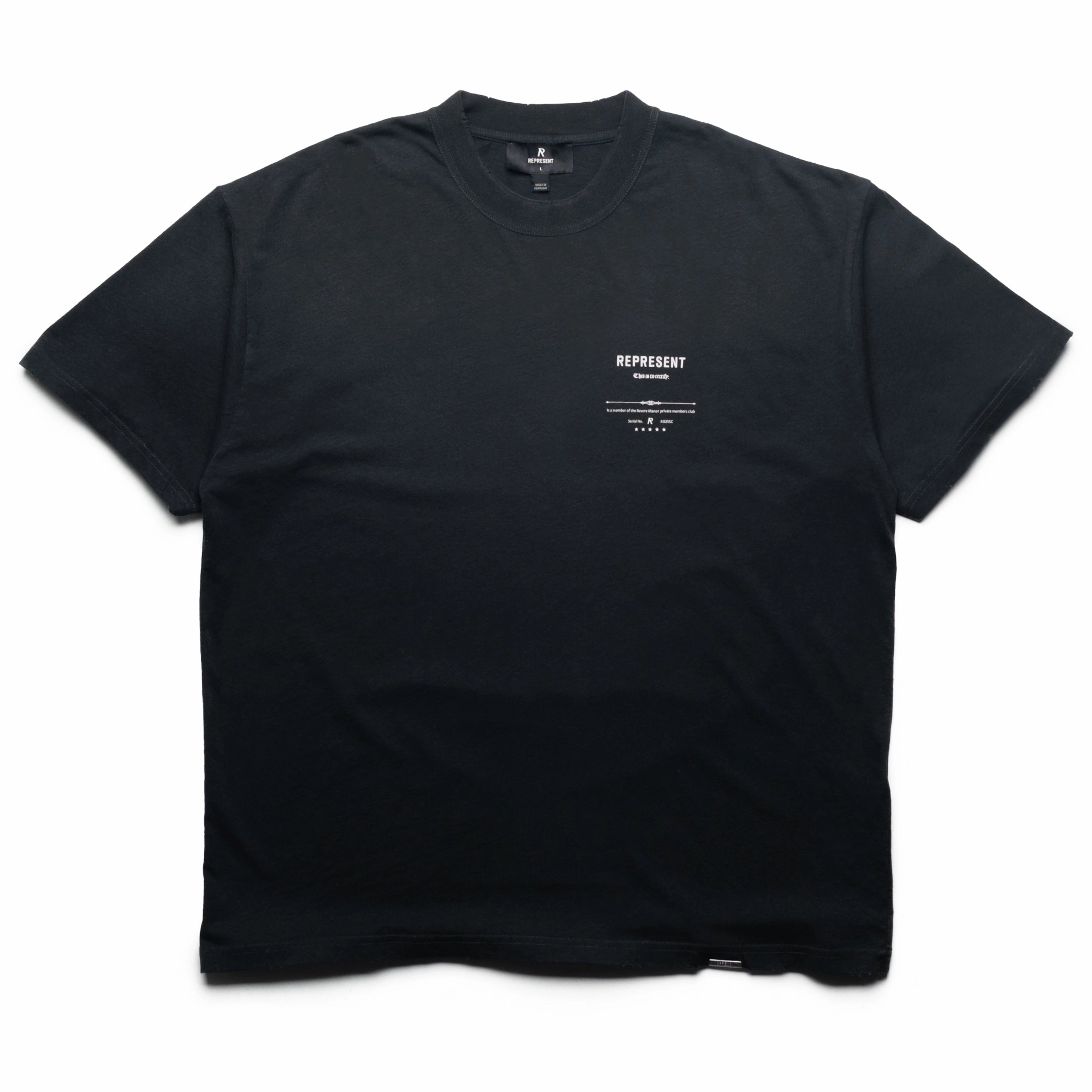 Smart Skirt Represent Revere Manor Tee - Stained Black