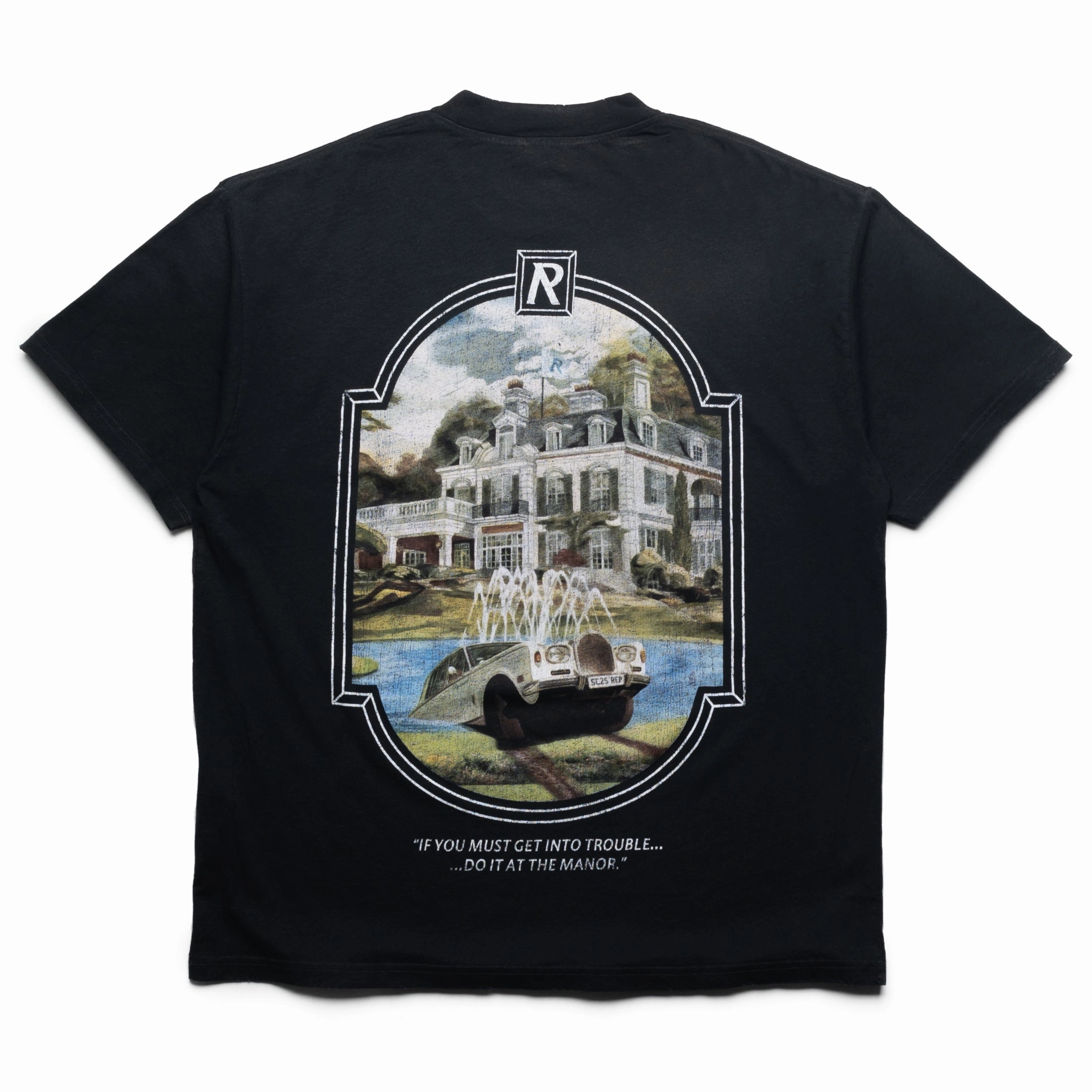 Walk Mood Represent Revere Manor Tee - Stained Black