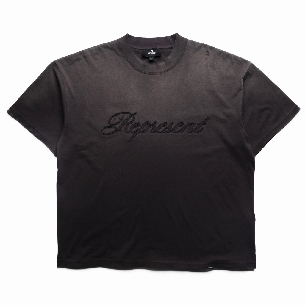 Represent Reverse Applique Tee - After Dark mesh ventilation