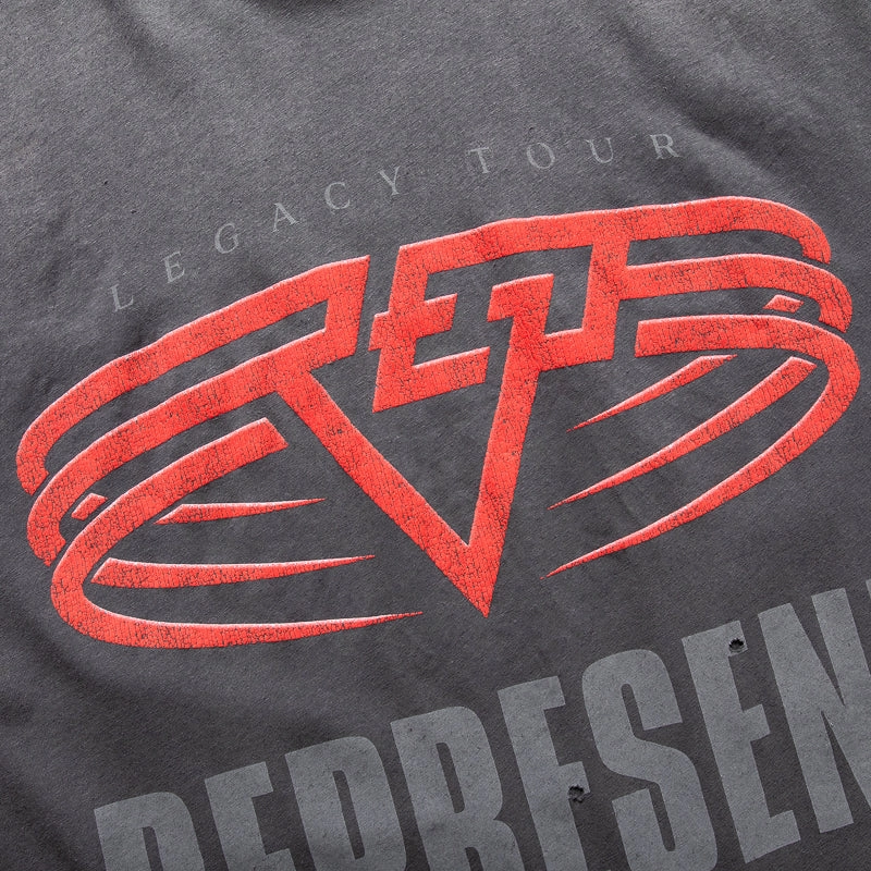 Antistatic Neat Edge Represent Reversible Living Legacy Tour Tee - Sun Fade Grey