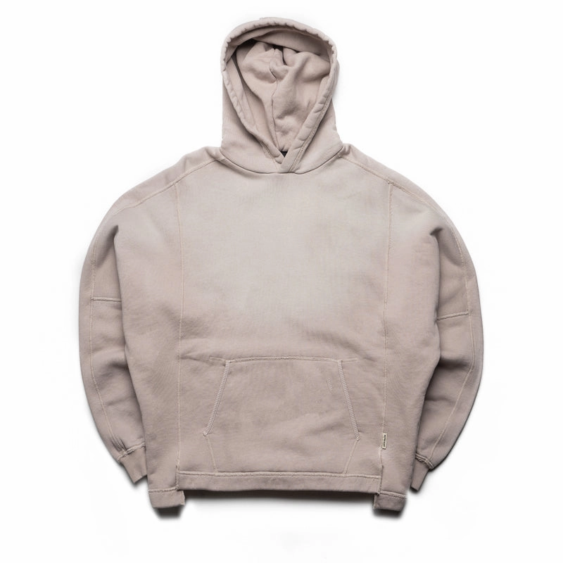 Firm Leather Represent Step Hem Hoodie - Oat