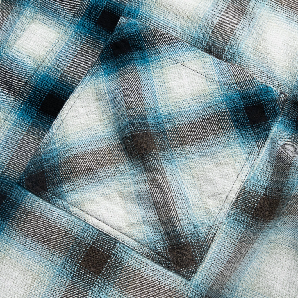 Fairy Core Represent Sun Bleached Flannel Shirt - Cloud