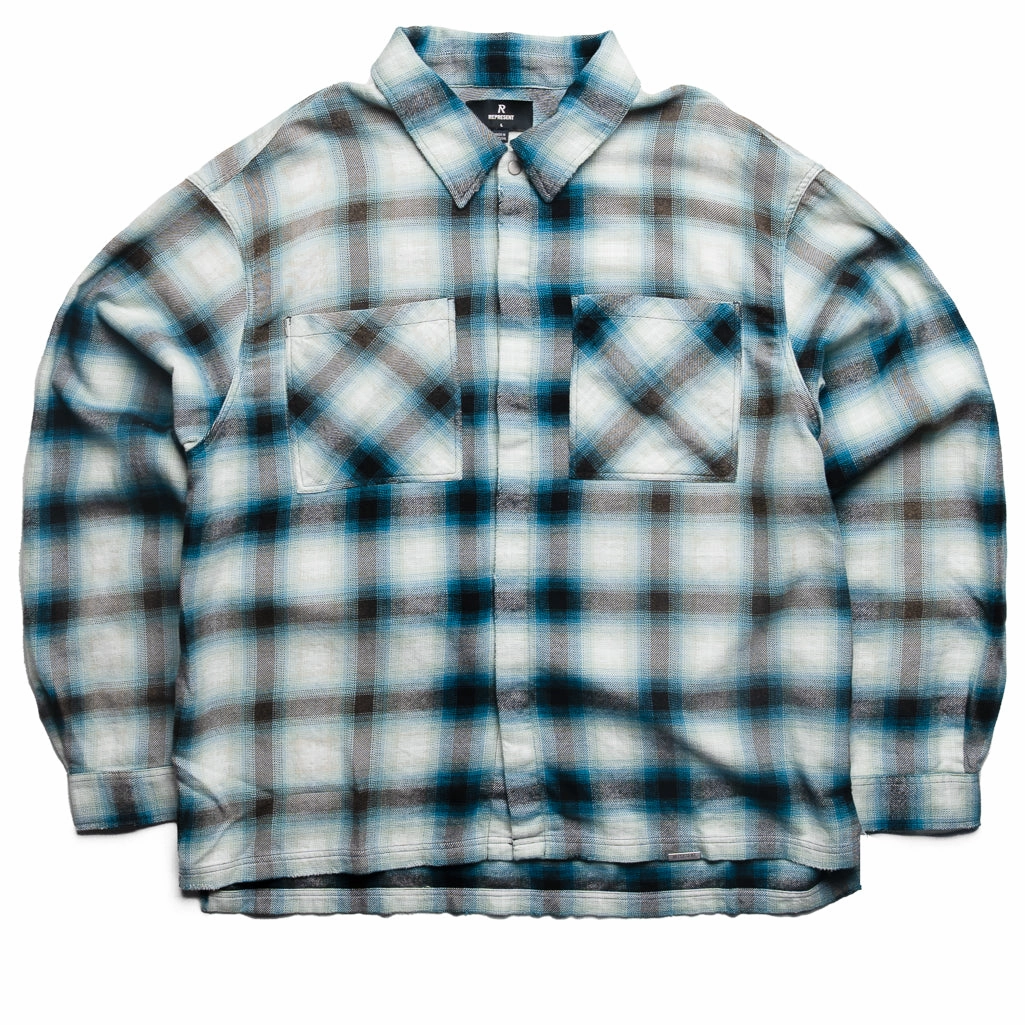 yoga mode AntiPillingFabric Represent Sun Bleached Flannel Shirt - Cloud