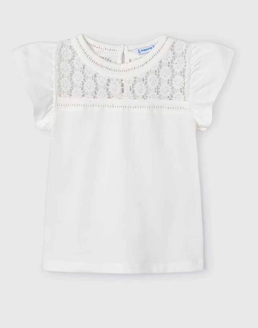 Sprint Fit White Eyelet Tshirt