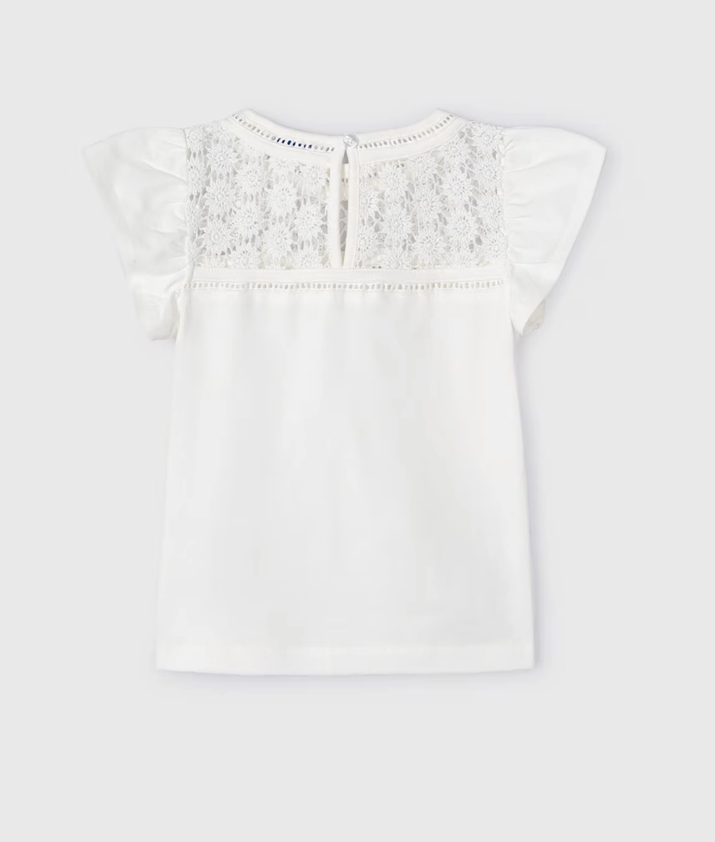 Quick Core White Eyelet Tshirt