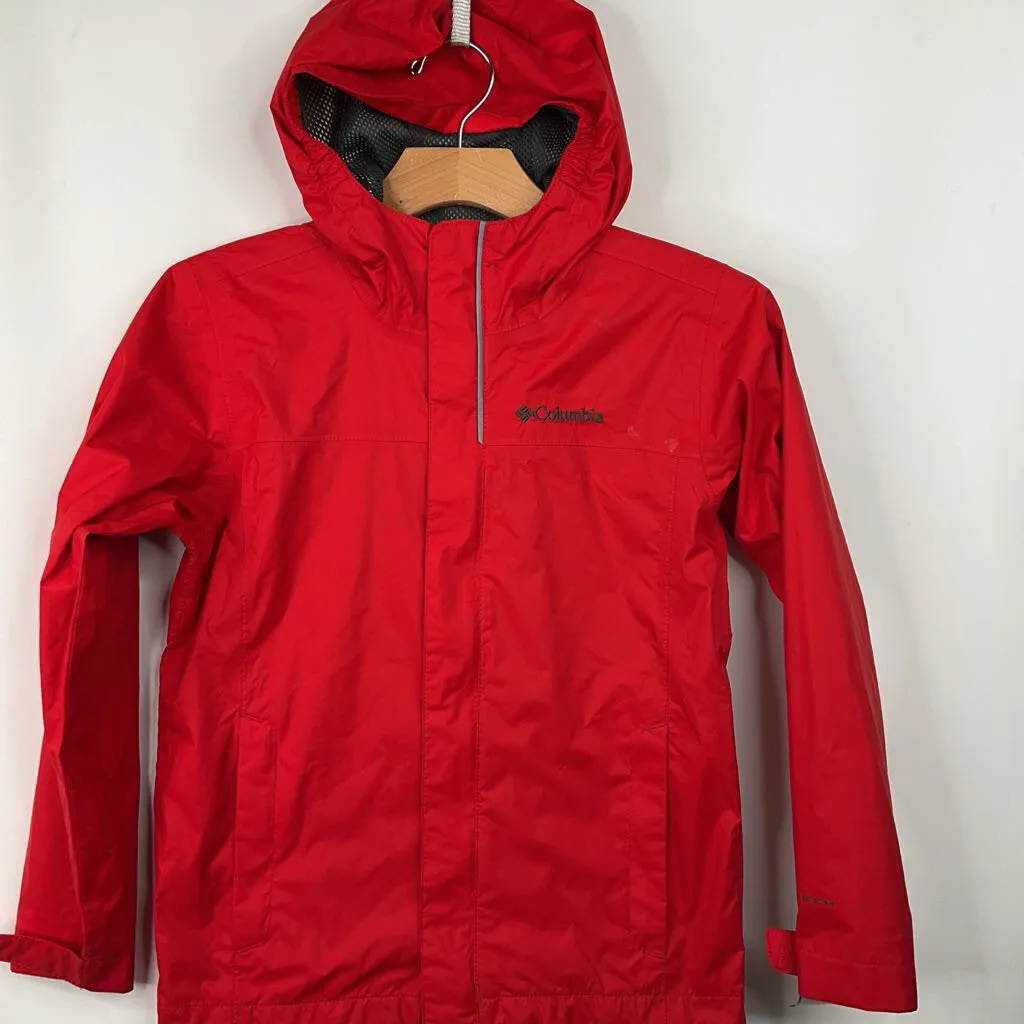 Trekking Ready Size 8: Columbia Red Rain Coat