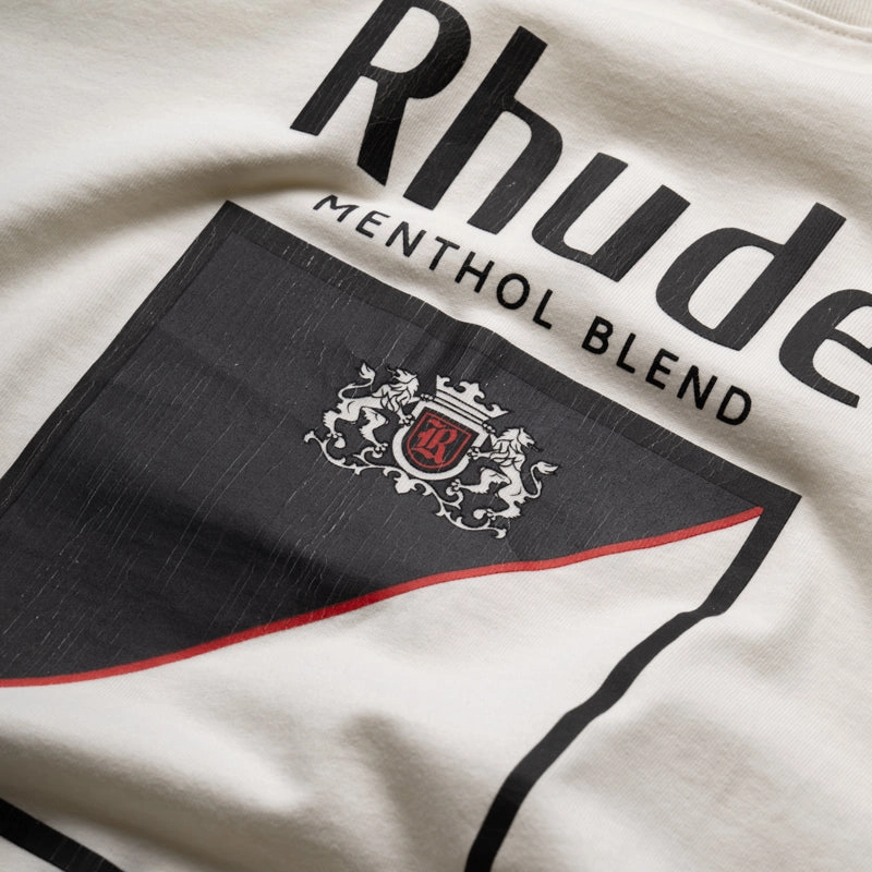Rhude Collins Fumar Tee - Vintage White/Black Flexible Fit